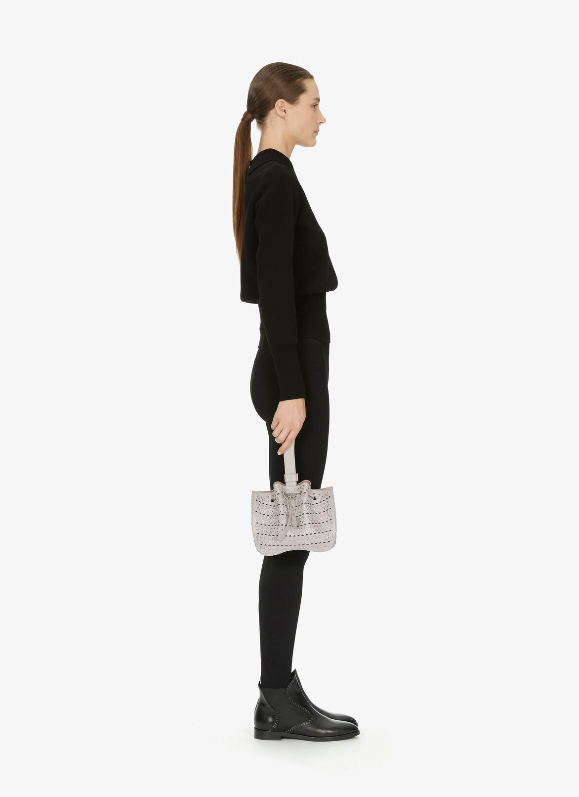 ROSEMARIE CUIR LUX VIENNE CLOUS PEARL ALAÏA PEARL  ROSEMARIE CUIR LUX VIENNE CLOUS PEARL